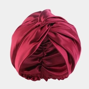 turban satin rouge meolina