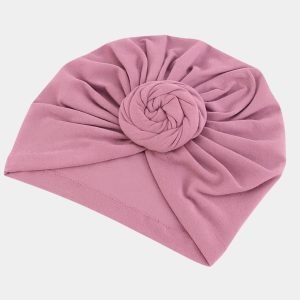 turban violet gros noeud meolina