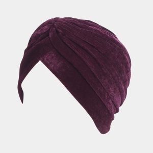 turban violet velours meolina
